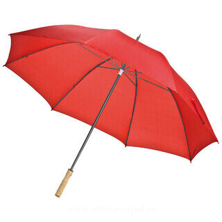 Large umbrella with wooden handle