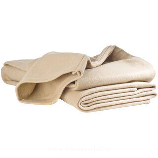 Fleece blanket with sleeves