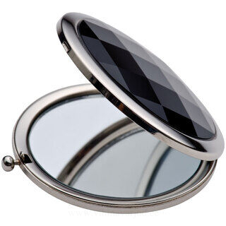 Luxury make-up mirror with a black decoration stone