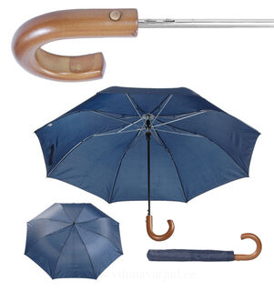 folding umbrella with wooden handle