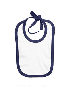 Baby Bib with Contrast Ties 6. picture
