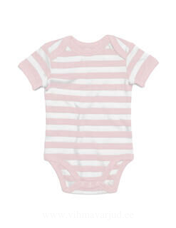 Baby Striped Short Sleeve Bodysuit 9. pilt