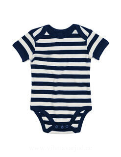 Baby Striped Short Sleeve Bodysuit 2. pilt