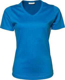 Ladies V-Neck Interlock T-Shirt 10. pilt