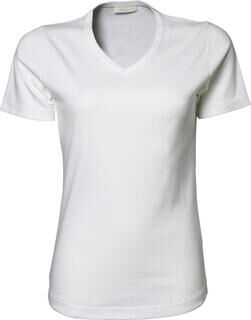 Ladies V-Neck Interlock T-Shirt 3. pilt
