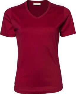 Ladies V-Neck Interlock T-Shirt 11. pilt