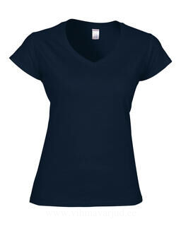 Ladies Softstyle® V-Neck T-Shirt 6. pilt