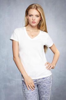 Women`s Fashion Basic V-Neck Tee 2. picture