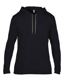 Adult Fashion Basic LS Hooded Tee 6. picture