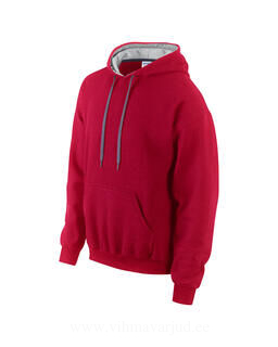 Mens Heavy Contrast Hooded Sweat 9. picture