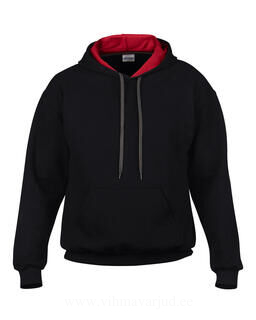 Mens Heavy Contrast Hooded Sweat 3. picture