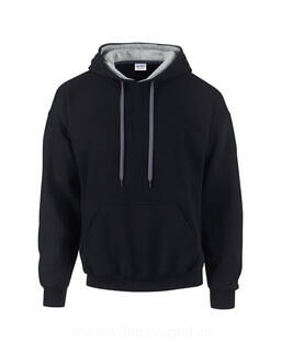 Mens Heavy Contrast Hooded Sweat 2. picture