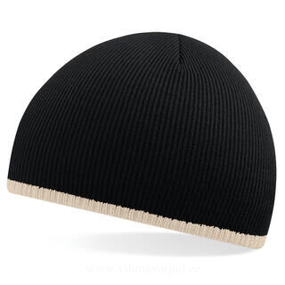 Two-Tone Beanie Knitted Hat 3. pilt