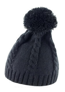 Cable Knit Pom Pom Beanie 3. picture