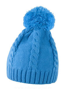 Cable Knit Pom Pom Beanie 5. picture