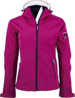Ladies Hooded Fashion Softshell Jacket 9. picture