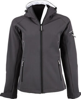 Ladies Hooded Fashion Softshell Jacket 4. picture