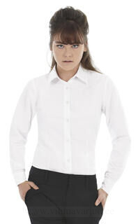 Ladies` Oxford Long Sleeve Shirt 2. pilt