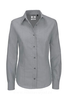 Ladies` Oxford Long Sleeve Shirt 10. picture