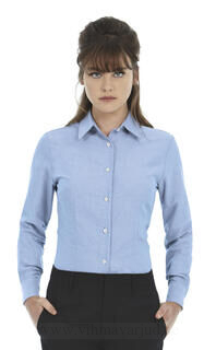 Ladies` Oxford Long Sleeve Shirt 4. picture