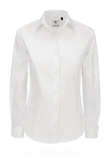 Ladies` Heritage Long Sleeve Poplin Shirt 5. pilt