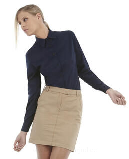 Ladies` Sharp Twill Long Sleeve Shirt 2. kuva