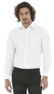 Men`s Black Tie Elastane Longe Sleeve Shirt 9. picture