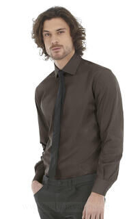 Men`s Black Tie Elastane Longe Sleeve Shirt 4. kuva