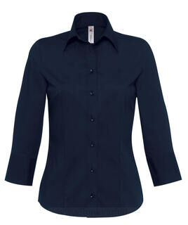 Poplin Blouse with 3/4 Sleeves 5. picture