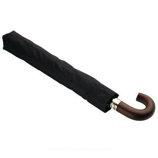 miniMAX® automatic umbrella, wooden crook handle